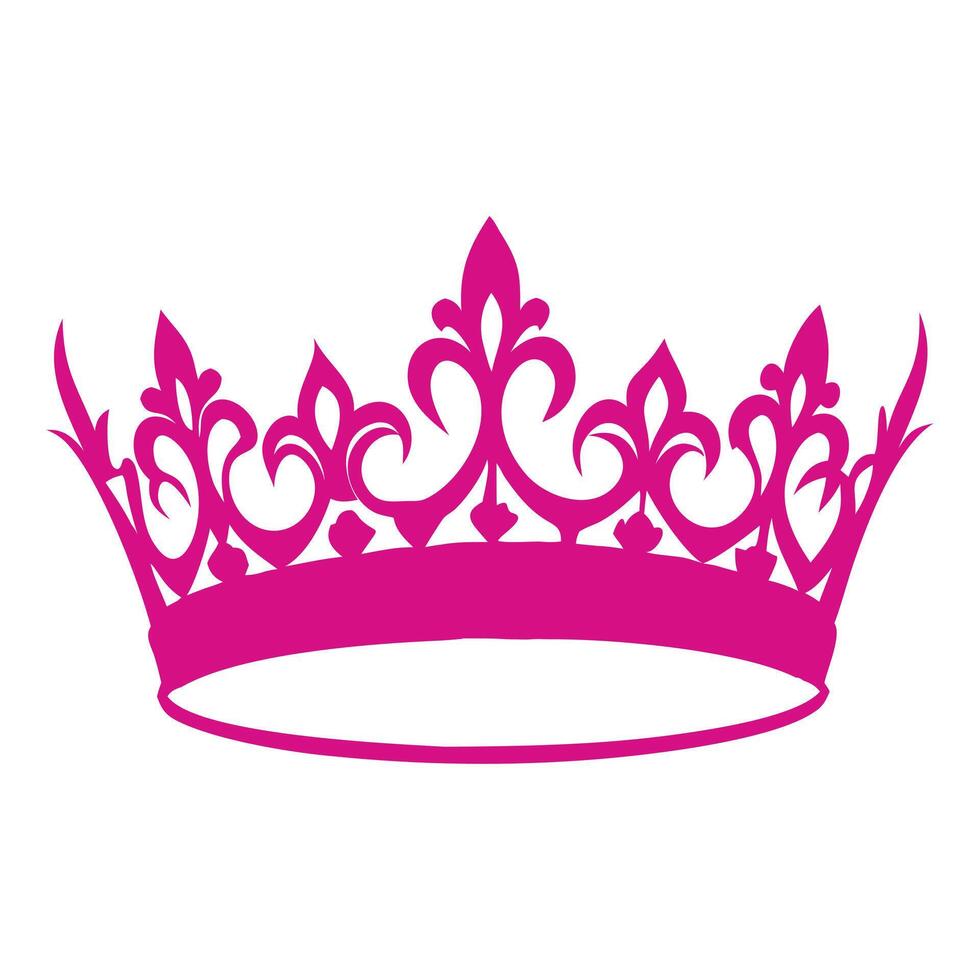 Prince and Princess Crown Clipart for Crafts vector