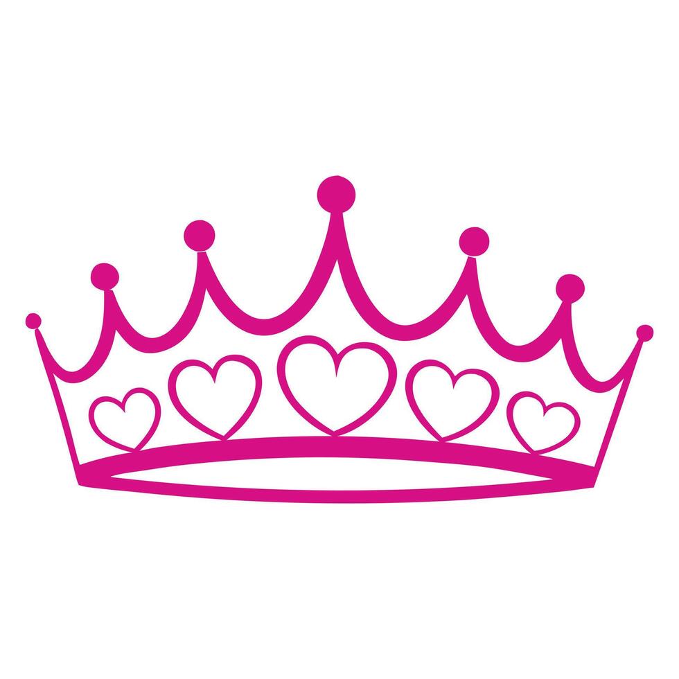 Princess Crown Design Sublimation Art vector