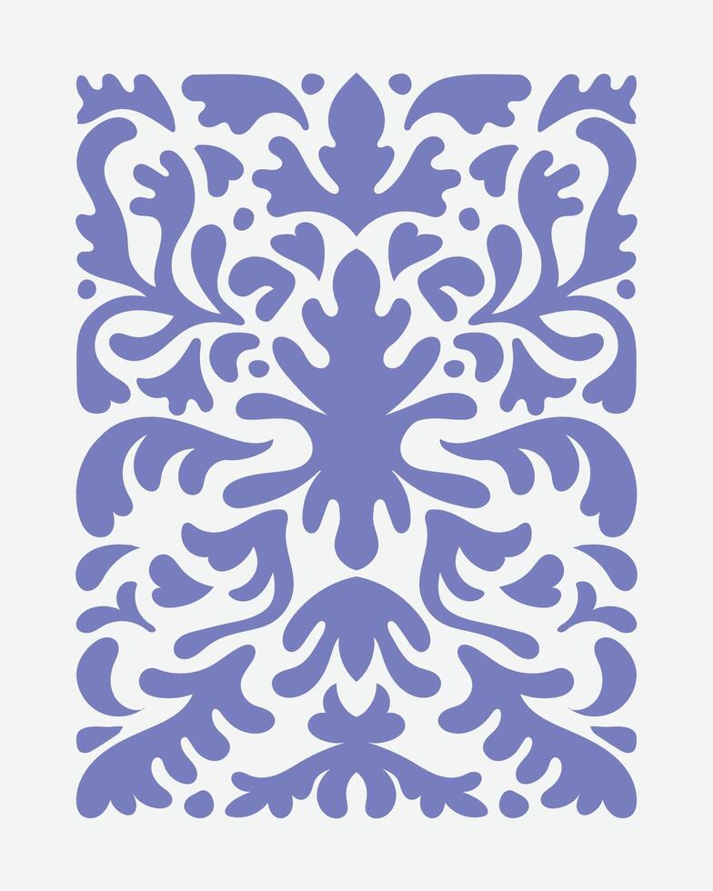 simple and modern floral ornament decorative background illustration vector