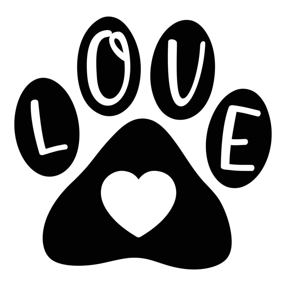 Dog Paw Love Mom Typography T-shirt Design , Dog design sublimation vector