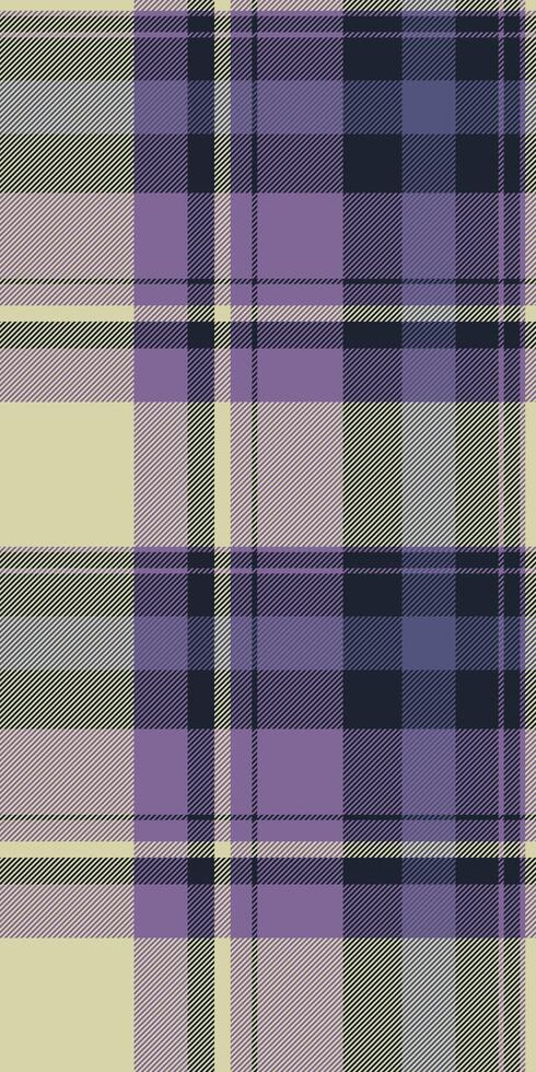 Elegant pastel plaid pattern. Subtle lilac and cream tones create a sophisticated texture ideal for fashion, textile, and website backgrounds. Evokes feelings of calmness and understated luxury. vector