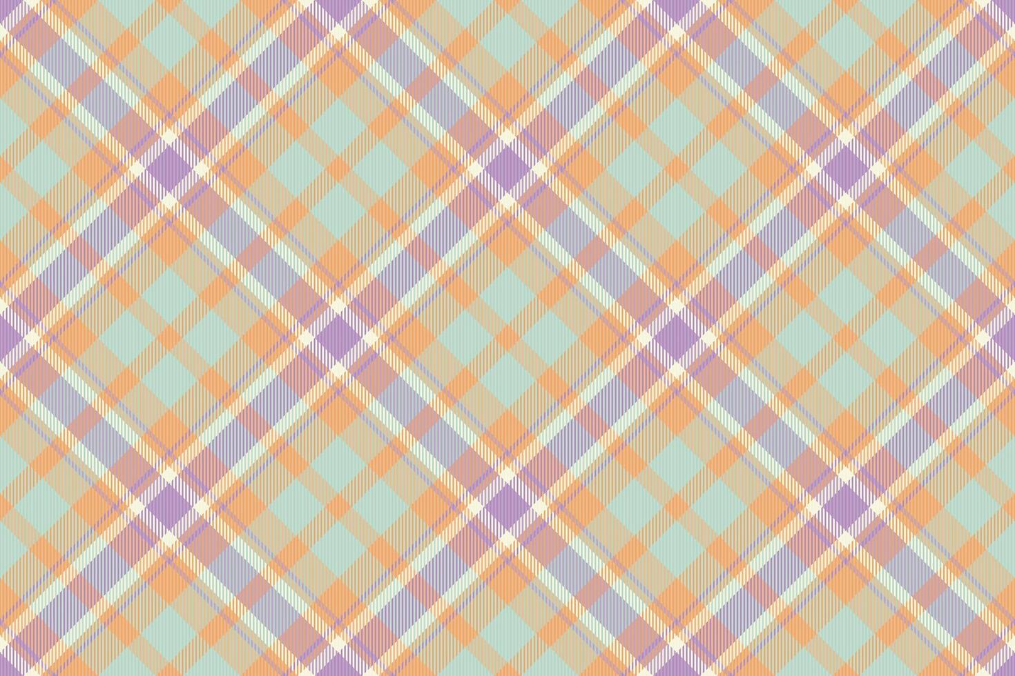 Pastel plaid pattern, seamless texture. Perfect for textile design, wrapping paper, or website backgrounds. Soft, delicate colors evoke feelings of spring and tranquility. vector