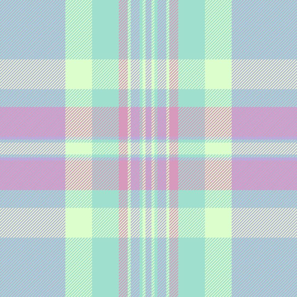 Pastel plaid pattern. Soft, delicate colors create a calming, feminine design. Ideal for textile prints, website backgrounds, or stationery. vector