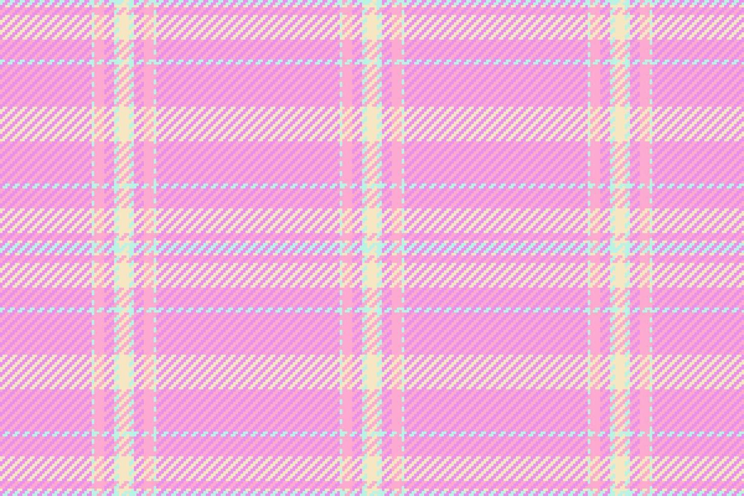 Pastel plaid pattern in pink, yellow and blue. Fabriclike texture for backgrounds, textiles, or graphic designs. Sweet, vintage, soft, and versatile. vector