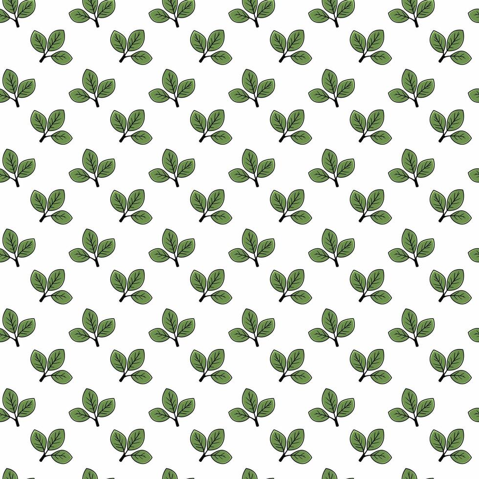 Simple, elegant leaf pattern. Perfect for textile design, packaging, or website backgrounds. Repeatable motif evokes freshness, nature, and growth. Clean lines create a versatile, modern aesthetic. vector