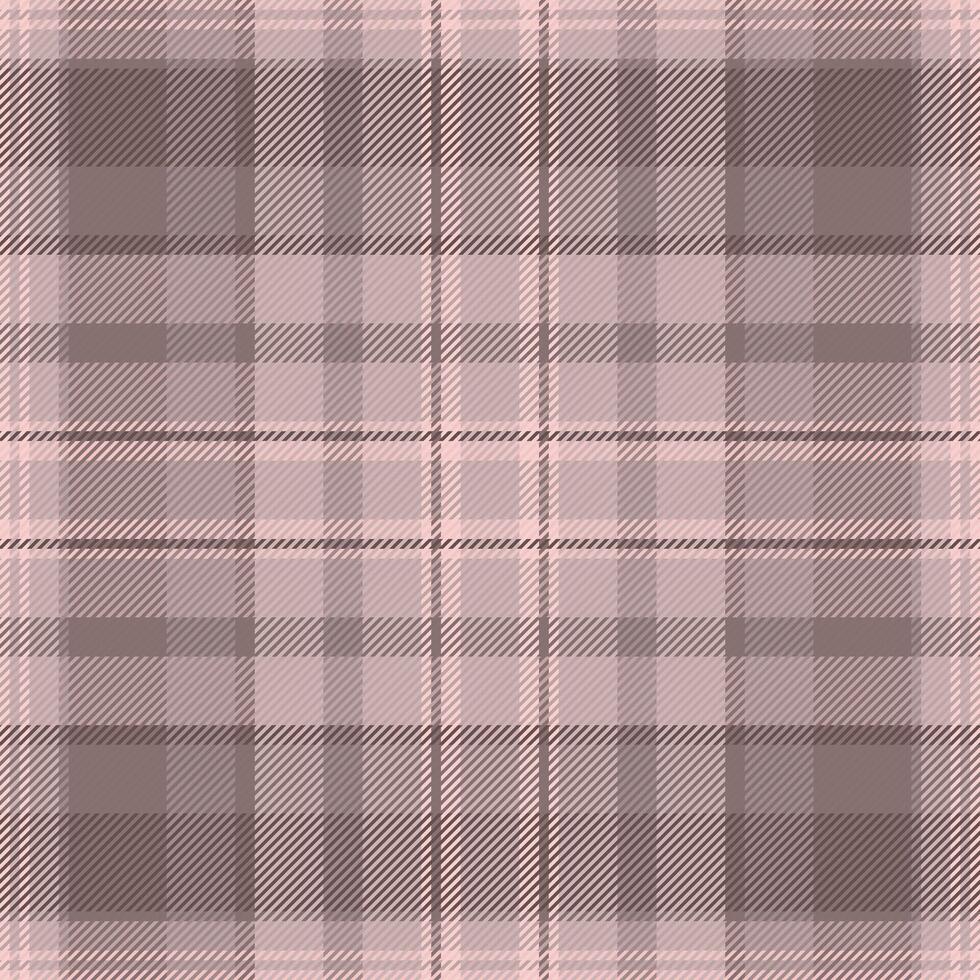 Elegant blush pink and brown plaid pattern. Perfect for textile design, fashion, home decor, or website backgrounds. This sophisticated seamless texture evokes feelings of warmth and comfort. vector