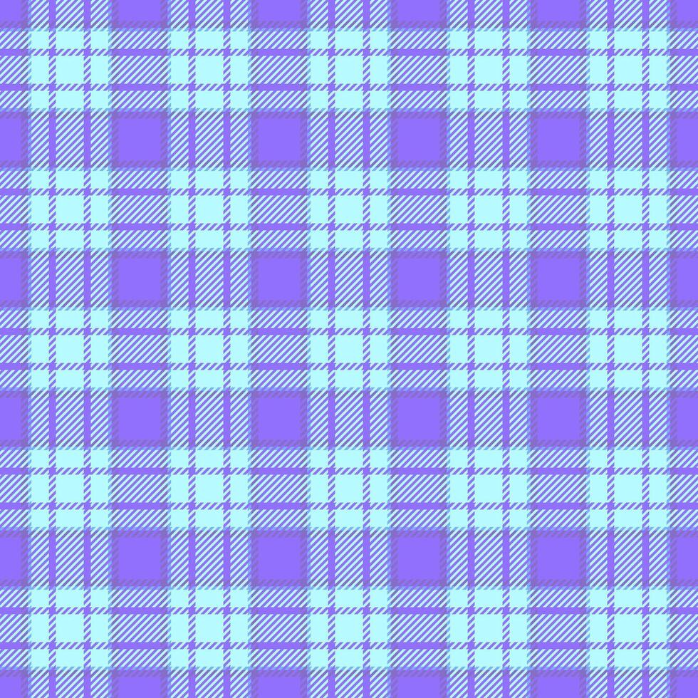 Vibrant pastel plaid pattern in soothing purple and light blue hues. Perfect for textile designs, website backgrounds, scrapbooking, or any project needing a cheerful, modern texture. vector