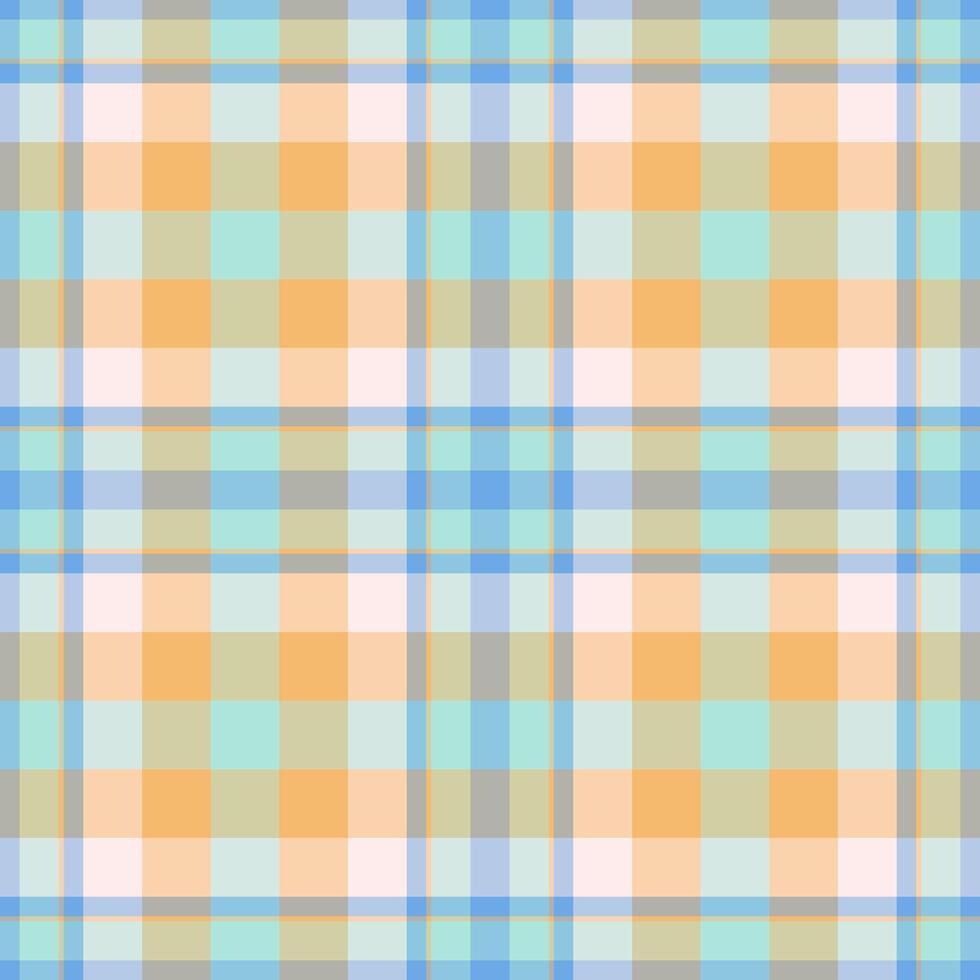 Classic plaid pattern with pastel tones. Perfect for backgrounds, textiles, design projects. Evokes warmth, comfort, and a retro aesthetic. Versatile for various creative uses. vector