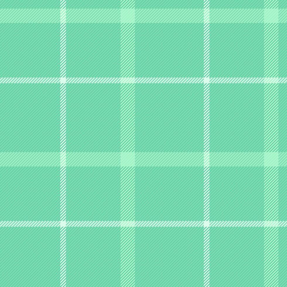 Subtle mint green plaid pattern. Perfect for backgrounds, textiles, or website design. This soft, calming texture evokes feelings of serenity and freshness. vector