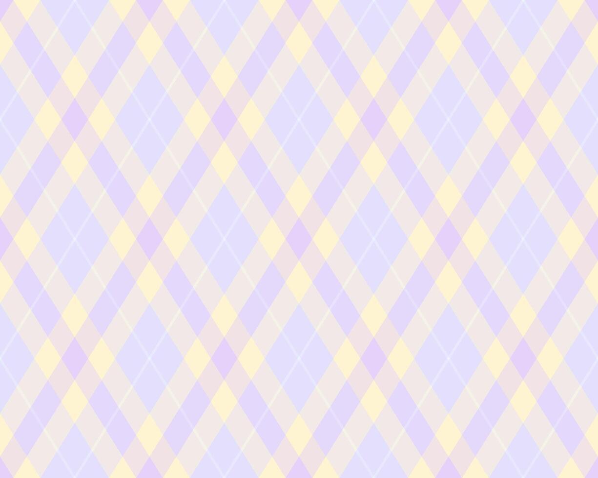 Pastel diamond pattern, seamless texture. Perfect for backgrounds, textiles, or website designs. Soft, delicate colors evoke feelings of calm and femininity. Versatile, elegant, and trendy. vector