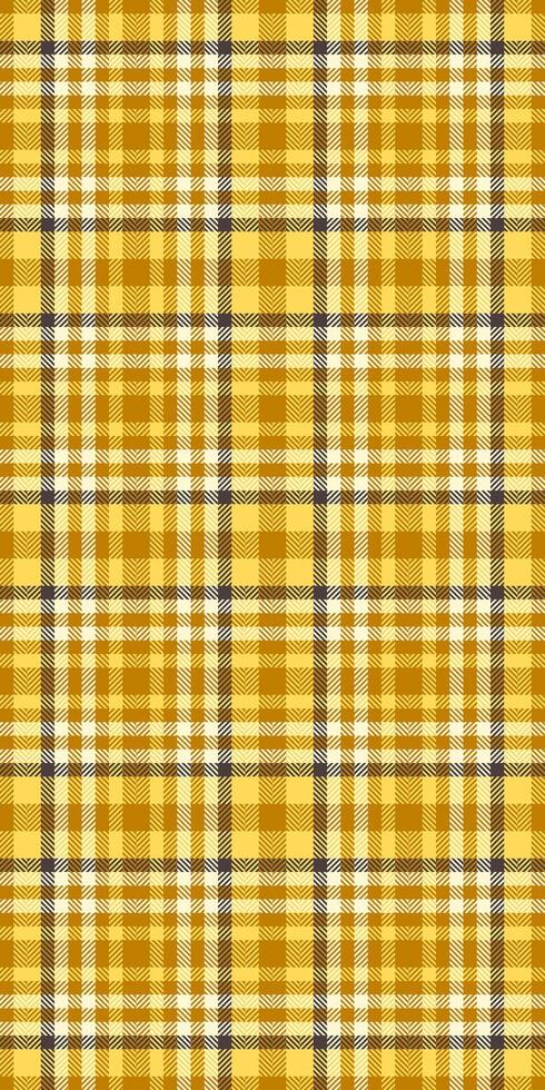 Vibrant yellow and brown plaid pattern. Perfect for textile design, website backgrounds, or autumnal themed projects. vector