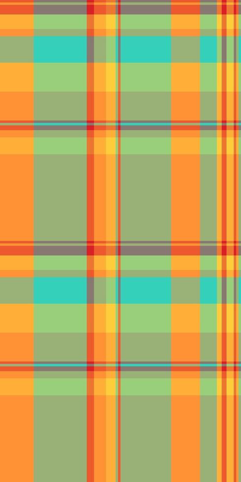 Vibrant plaid pattern in sunny hues. Perfect for textile design, website backgrounds, or fashion projects. This cheerful, geometric design evokes feelings of warmth and optimism. vector