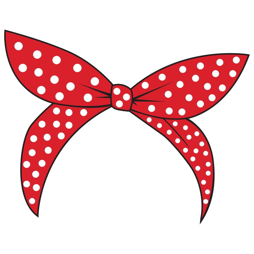 Messy Bun Hairband Clipart for Moms vector