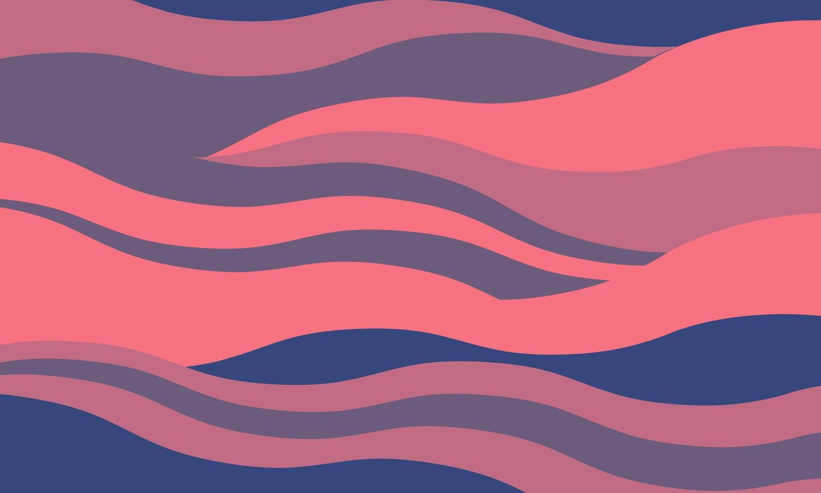Abstract wavy pattern in calming pink, purple, and blue hues. Perfect for backgrounds, website design, or any project needing a serene, modern aesthetic. vector