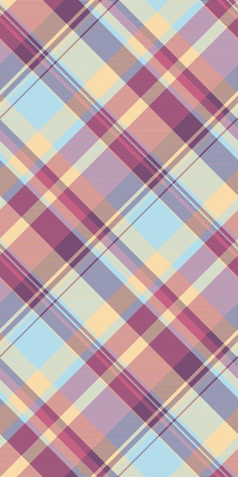 Elegant pastel plaid pattern. Perfect for textile design, website backgrounds, or scrapbooking projects. This soft, diagonal check evokes feelings of comfort and style. vector