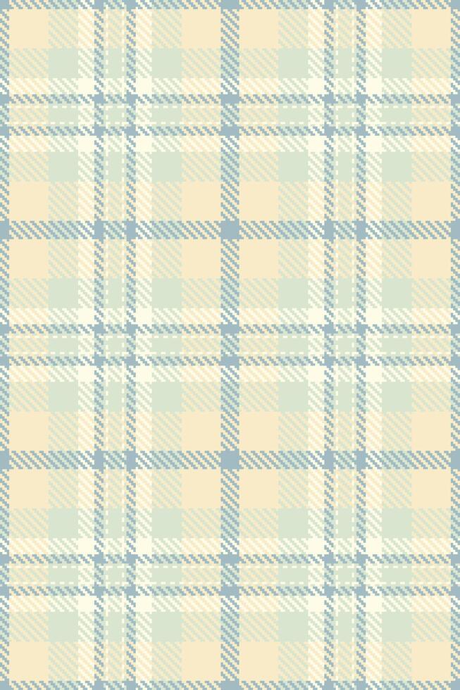 Elegant pastel plaid pattern in soft blue and beige tones. Perfect for textile design, website backgrounds, or stationery. This subtle, repeating texture evokes a feeling of calm and sophistication. vector