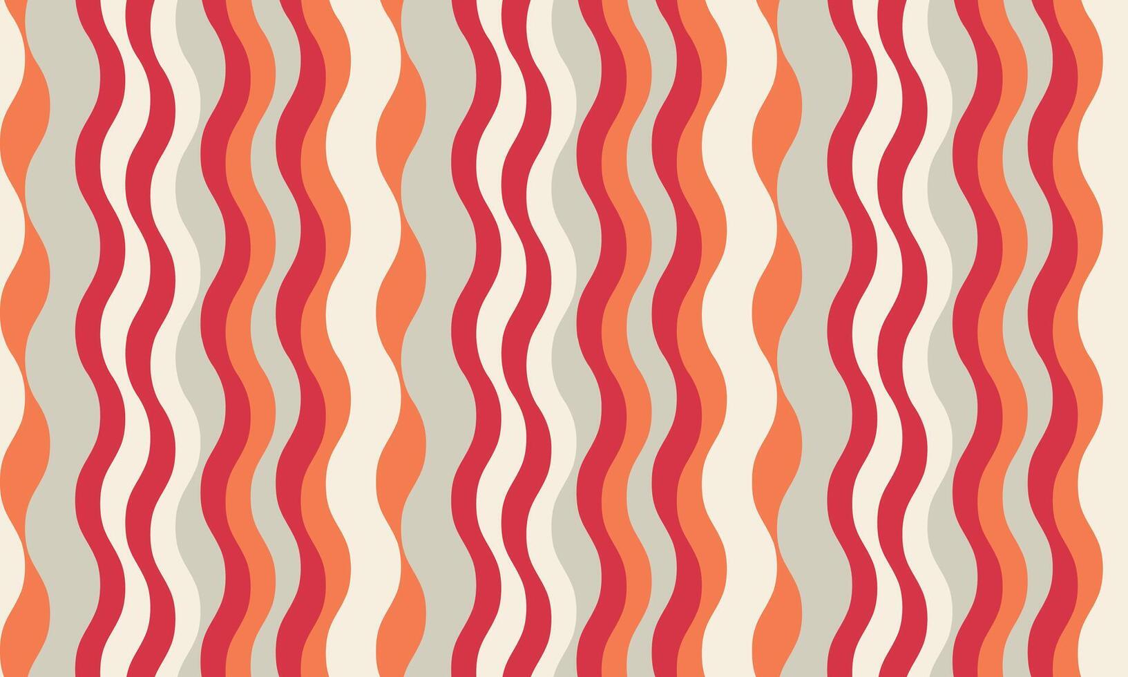 Abstract wavy stripes pattern in red, orange, and grey. Perfect for website backgrounds, textile designs, or vibrant branding. Modern and retro aesthetic evokes energy and fluidity. vector