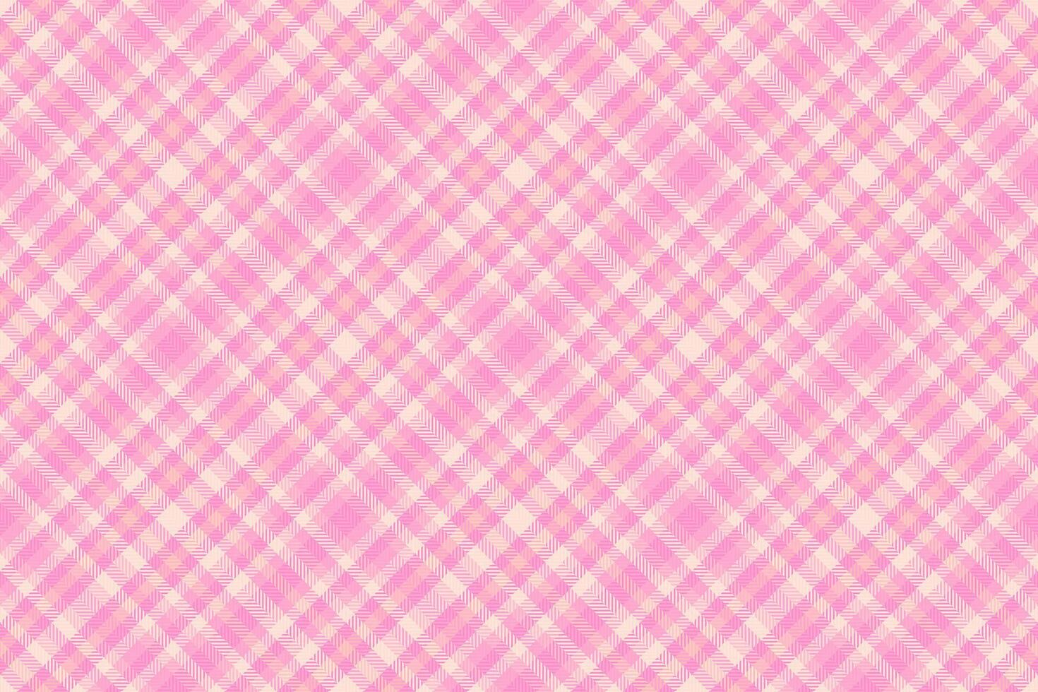 Skill fabric texture tartan, front seamless check pattern. Throw textile background plaid in light and pink colors. vector