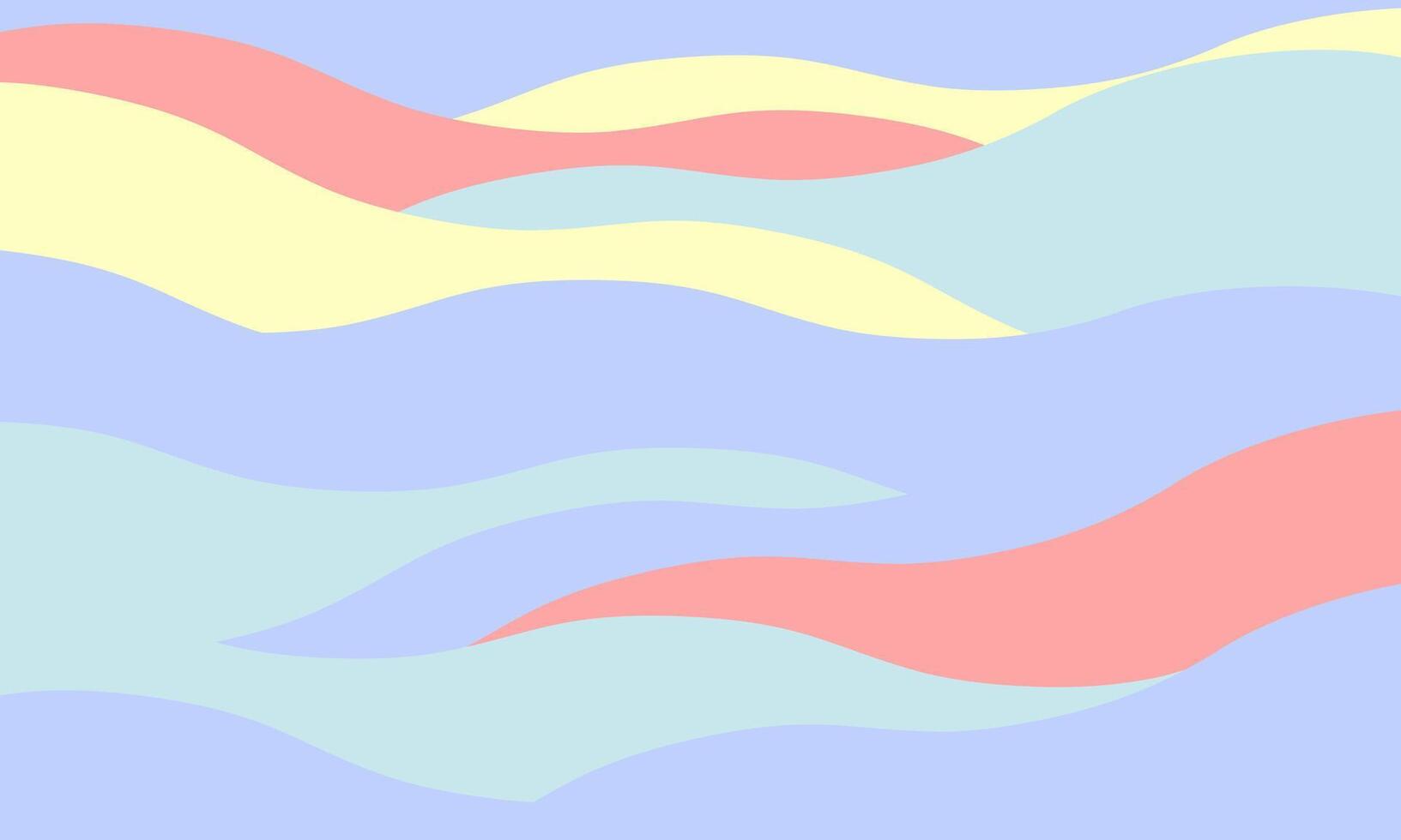 Serene pastel waves abstract background. Ideal for website banners, social media, or print designs needing a calming, minimalist aesthetic. vector