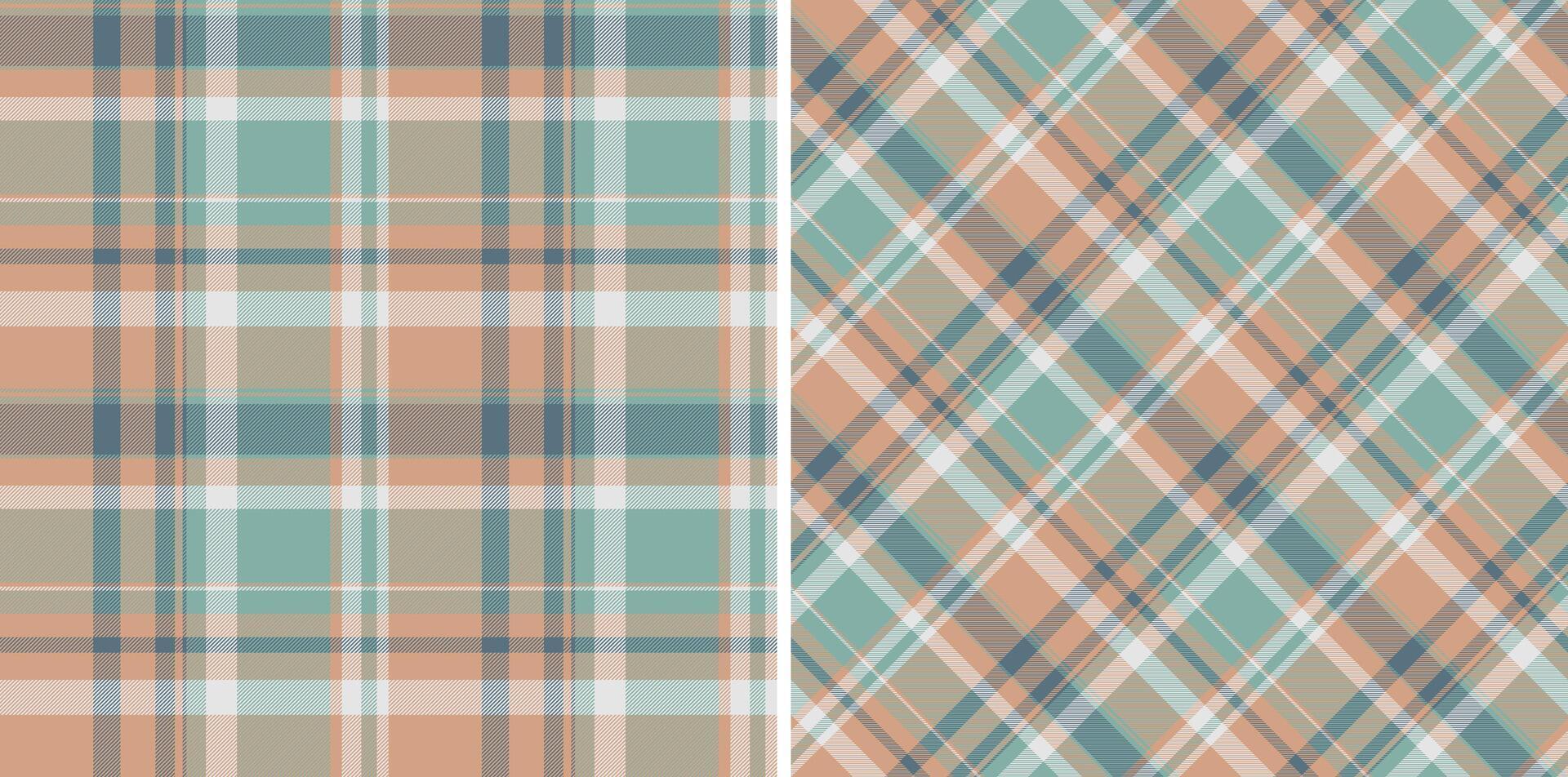 Pair of seamless pastelplaid patterns. Perfect for textile design, website backgrounds, or crafting projects. vector