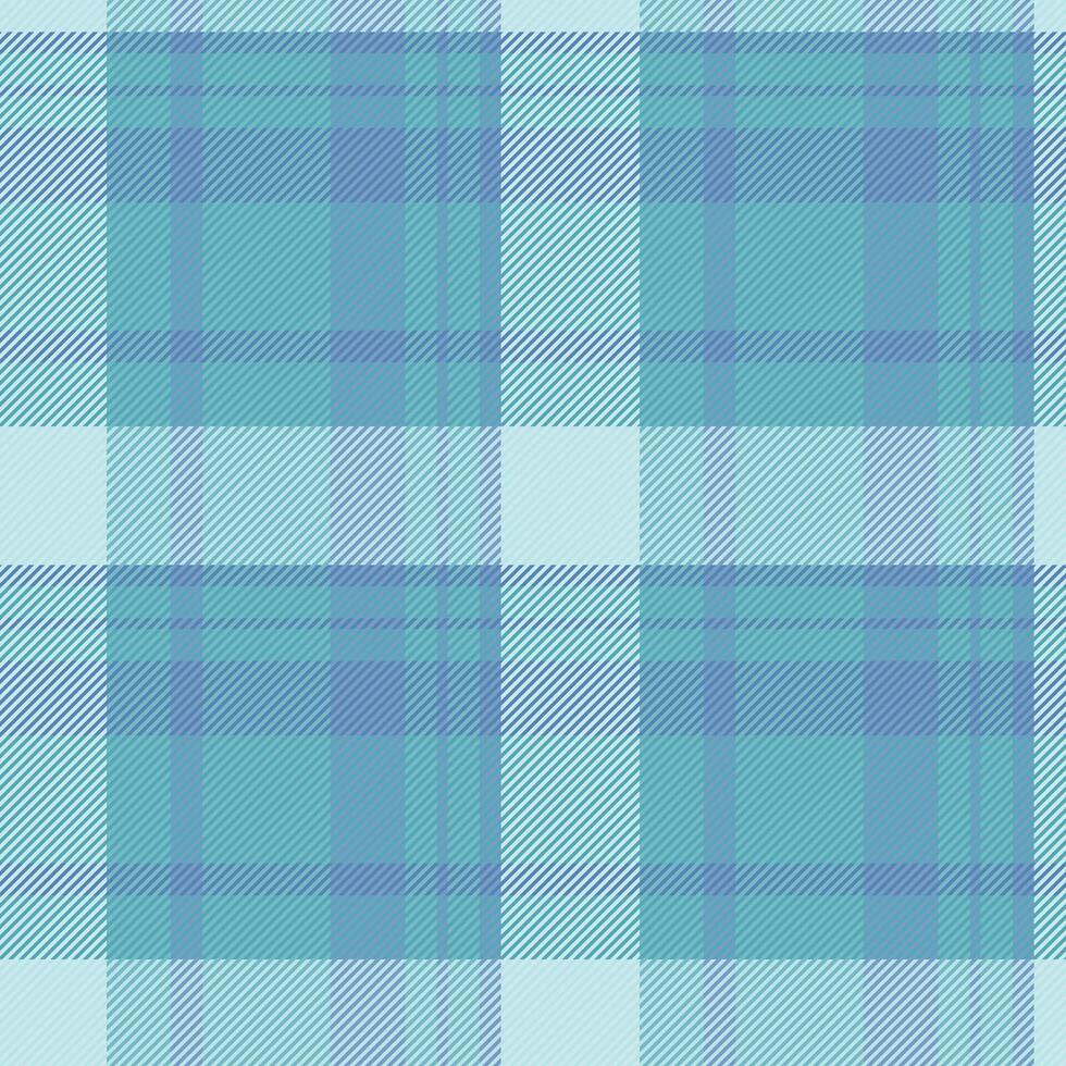 Serene teal and blue plaid pattern. Perfect for textile design, backgrounds, or website elements. Evokes feelings of calmness and sophistication. Use for fashion, home decor, or branding projects. vector