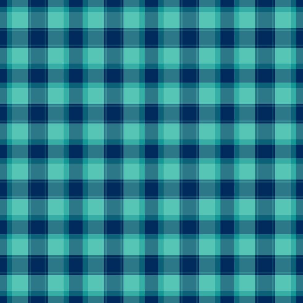 Pretty textile fabric plaid, genuine texture pattern background. Form seamless tartan check in cyan and teal colors. vector