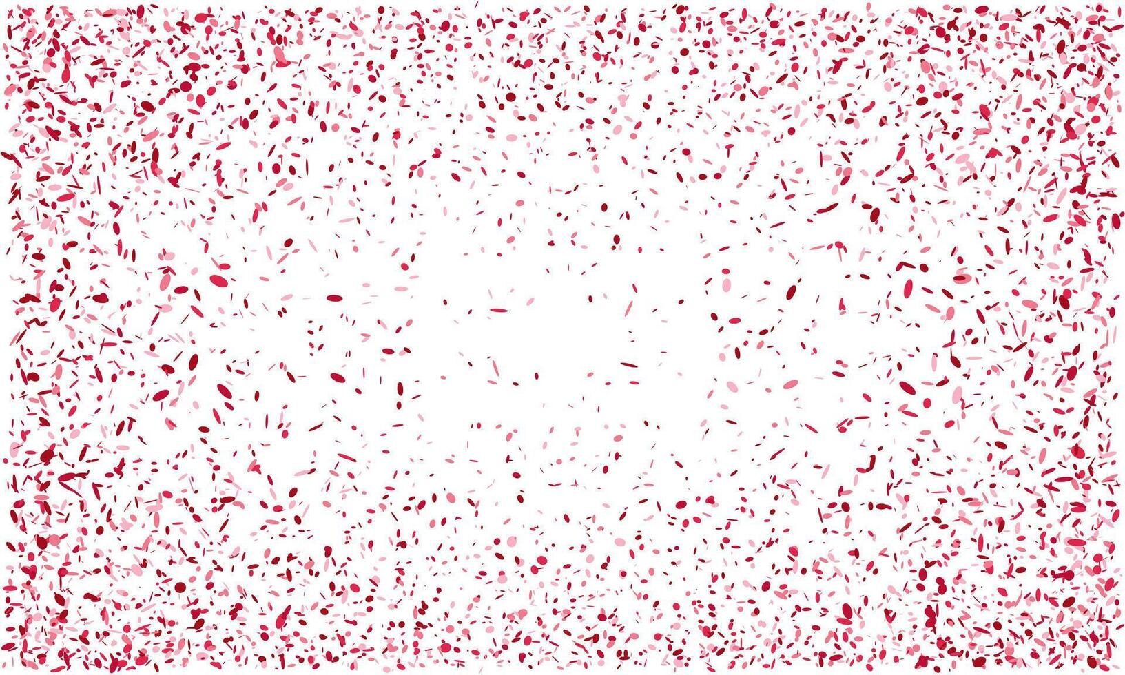 Vibrant pink confetti bursts across a white background, creating a festive and celebratory mood. vector