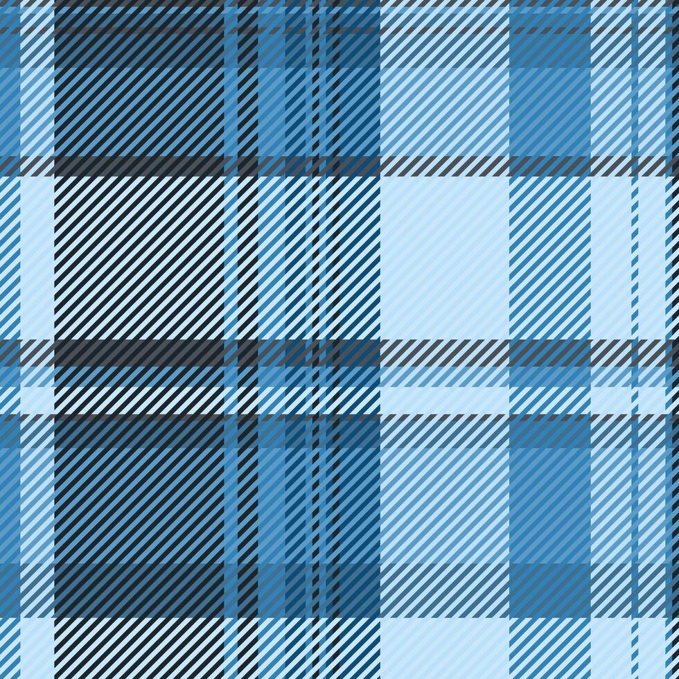 Serene blue plaid pattern. Perfect for textile design, fashion, websites, or packaging. Evokes feelings of calm and sophistication. vector