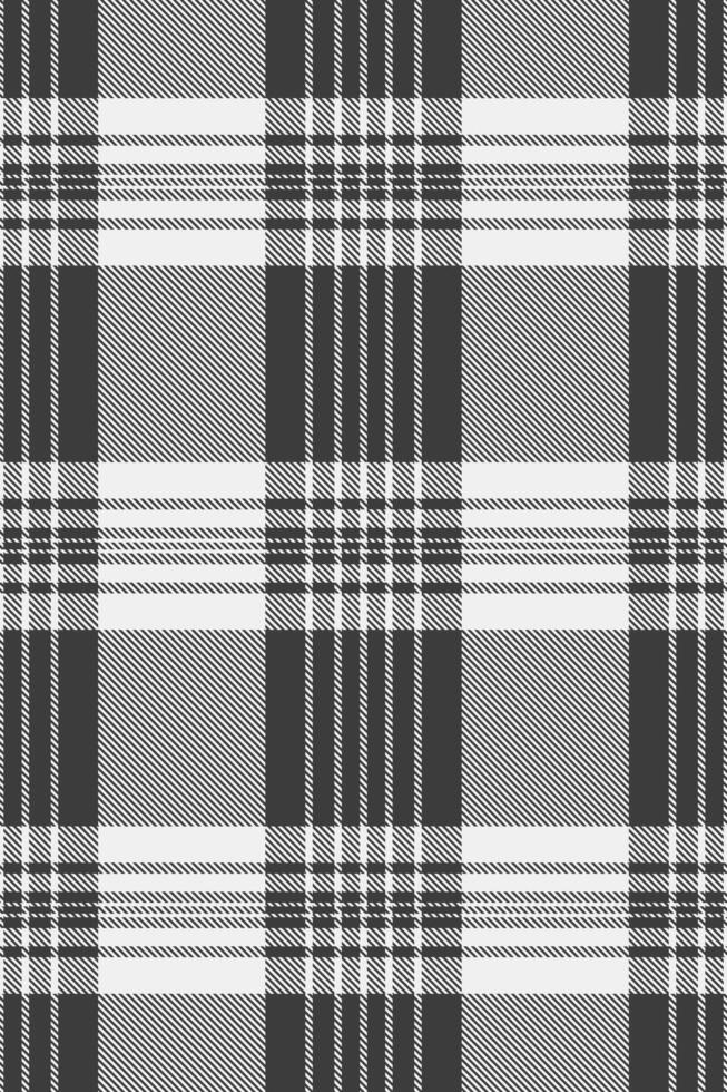 Customize textile fabric pattern, dimensional tartan texture. Dogtooth plaid seamless check background in grey and white colors. vector