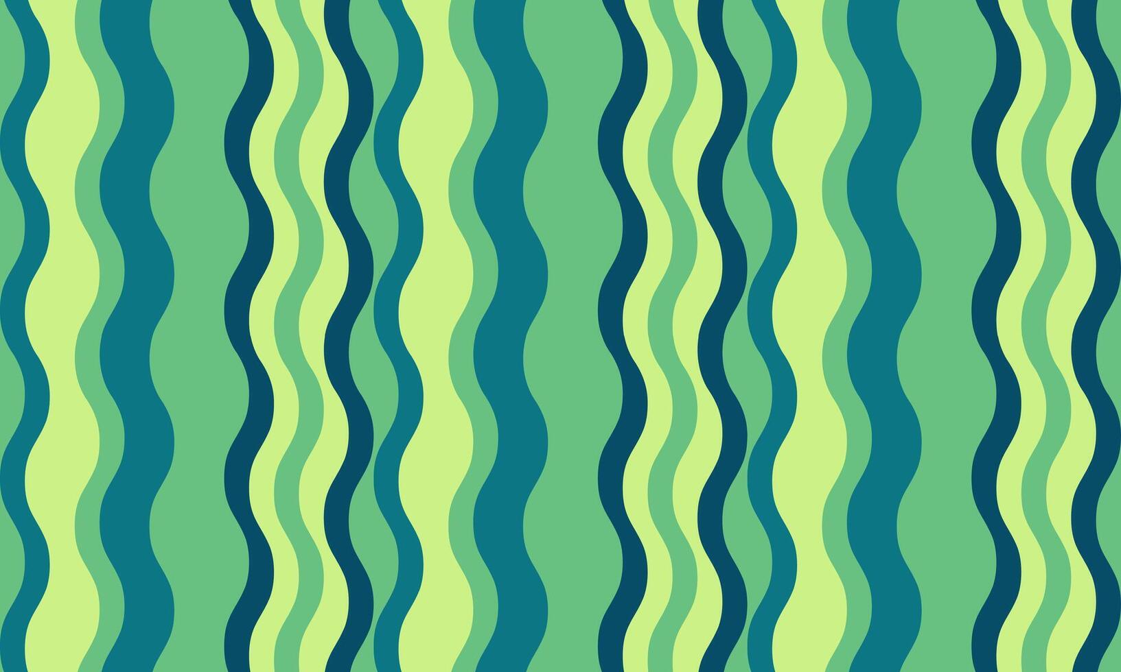 Vibrant wavy stripes in shades of green and teal create a calming yet energetic pattern. Perfect for website backgrounds, textile designs, or any project needing a refreshing, organic feel. vector