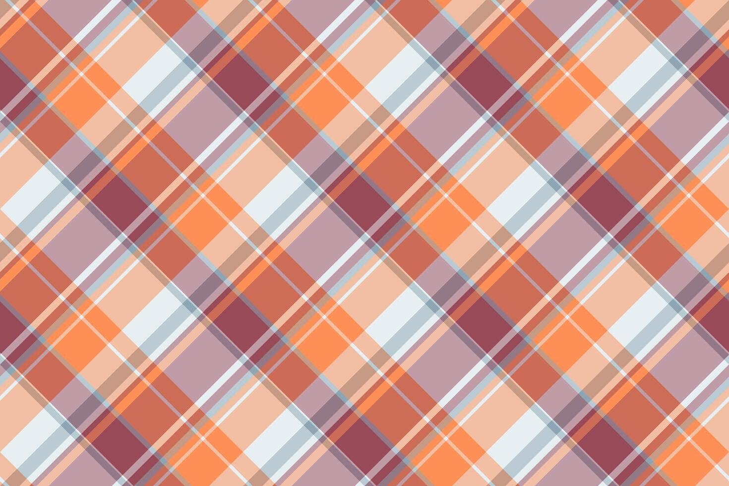 Vibrant diagonal plaid pattern in autumnal hues. Perfect for fallthemed designs, textiles, or website backgrounds. Warm, inviting colors create a cozy and stylish aesthetic. vector