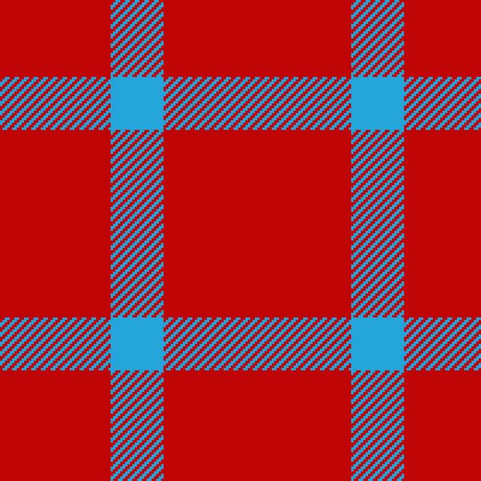 Vibrant red and teal plaid pattern. Perfect for textile design, fashion, or website backgrounds. This bold geometric texture evokes feelings of warmth and energy. vector