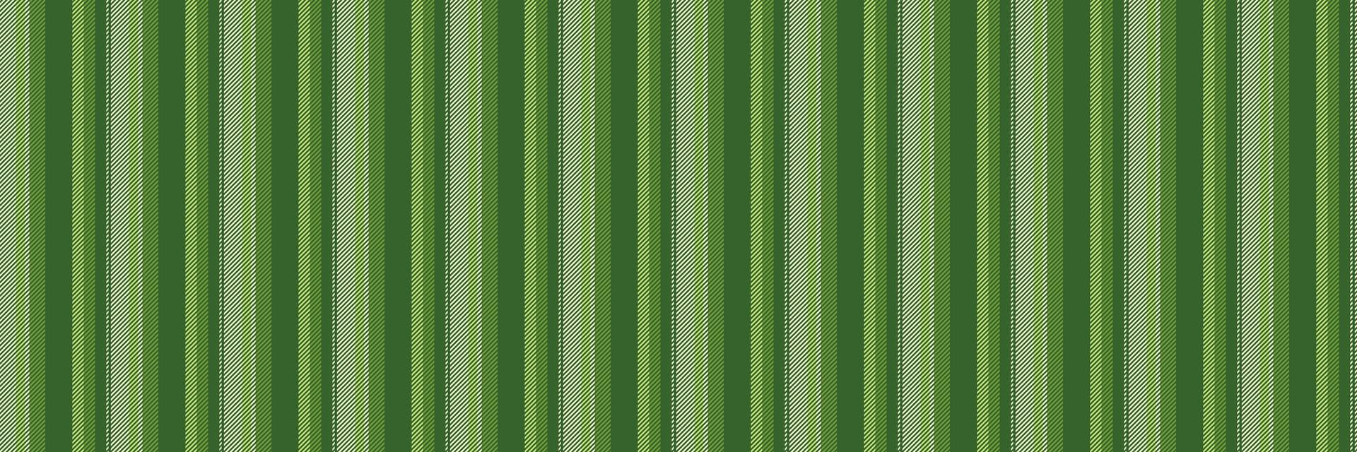 Seamless green stripe pattern. Versatile texture ideal for backgrounds, website design, fabric prints, or any project needing a calming, natural aesthetic. vector