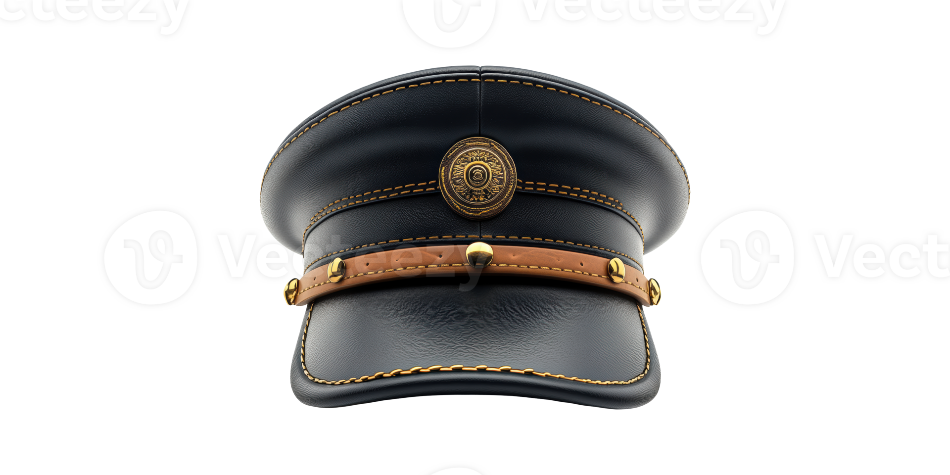 Police Officer Cap With Badge. Symbol Of Authority And Law Enforcement Isolated On Transparent Background png