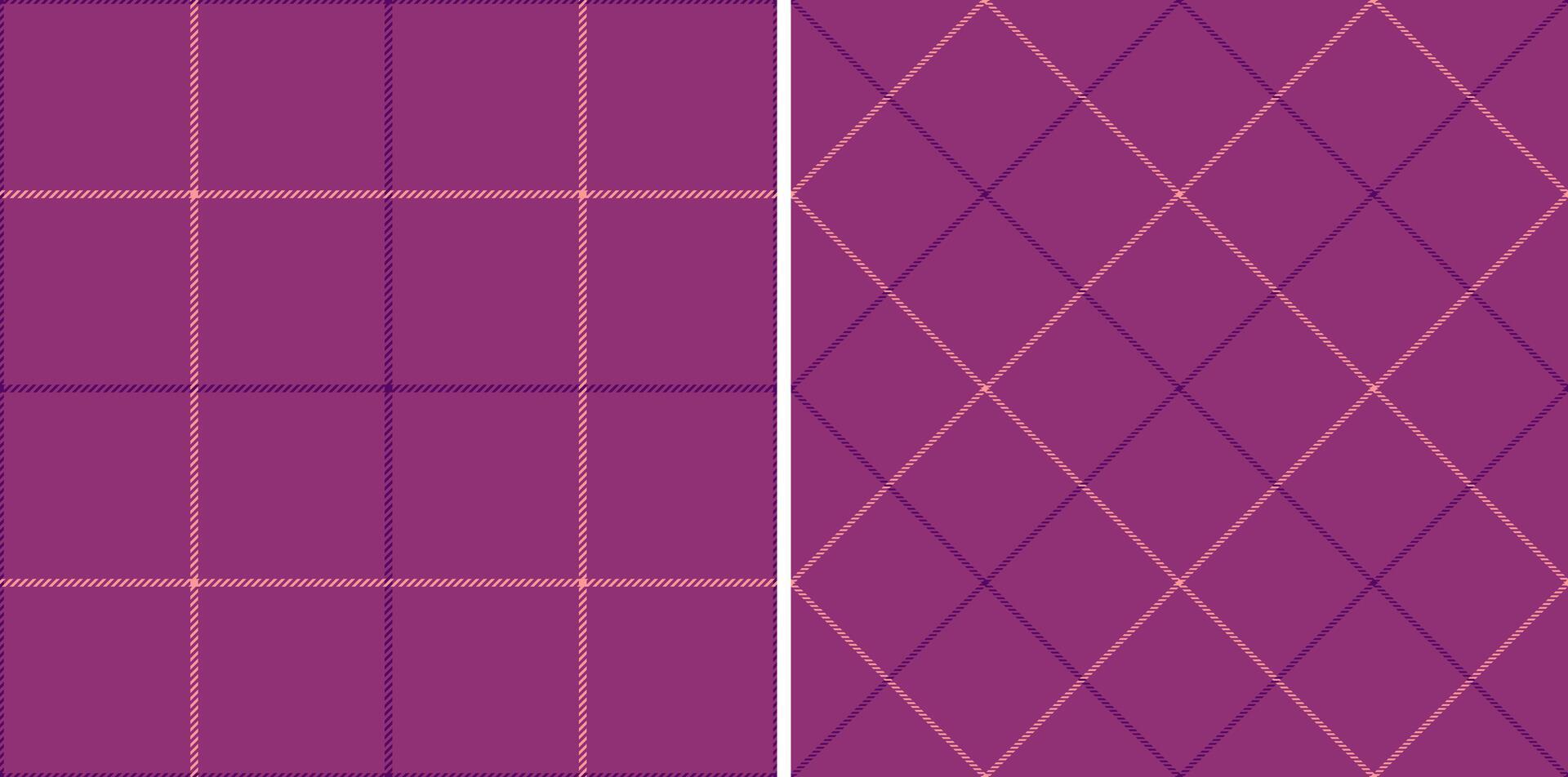 Elegant dual plaid pattern. Subtle mauve and dusty rose hues create a sophisticated texture ideal for fashion, textile design, or website backgrounds. vector
