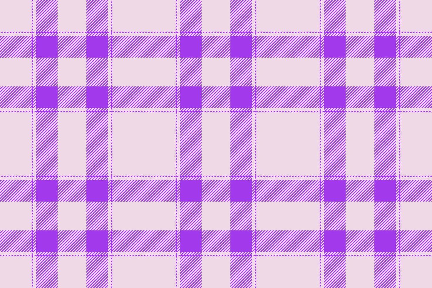 Elegant purple and lilac plaid pattern. Perfect for textile design, fashion, websites, or as a background. Subtle texture adds visual interest. Evokes feelings of calmness and sophistication. vector