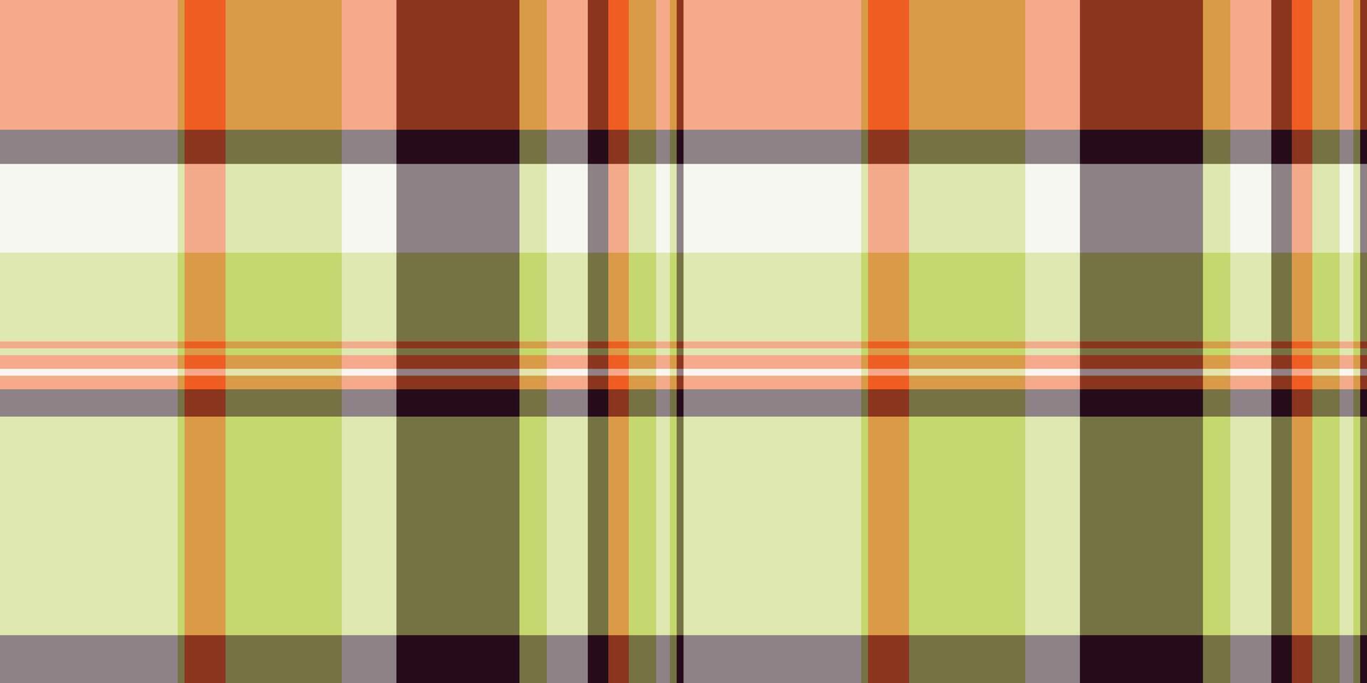 Internet seamless texture pattern, customizable fabric tartan . Real plaid textile background check in orange and light colors. vector