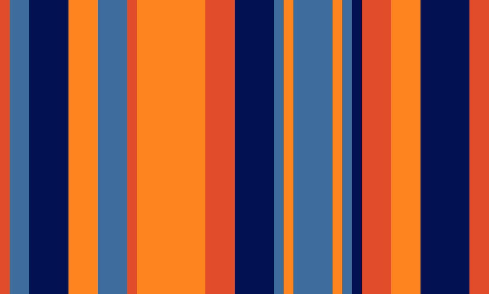 Vibrant vertical stripes in bold orange, navy, and slate blue create a dynamic, modern design. Perfect for backgrounds, textiles, or web design, this image evokes energy and style. vector