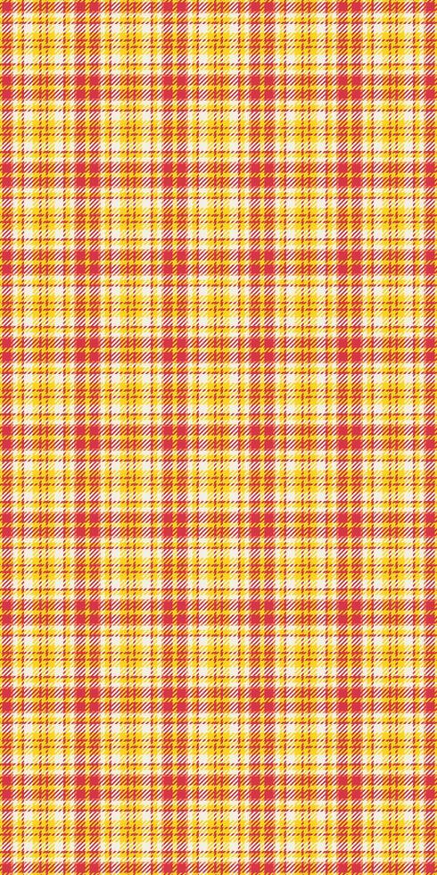 Halloween seamless texture textile, other fabric plaid tartan. Father background pattern check in yellow and red colors. vector
