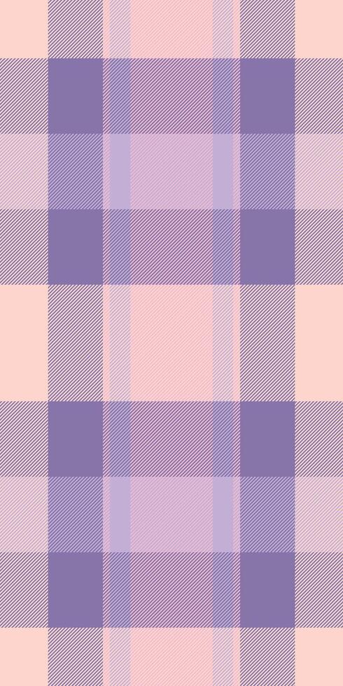 Minimal fabric check textile, white seamless pattern plaid. Faded tartan background texture in light and indigo colors. vector