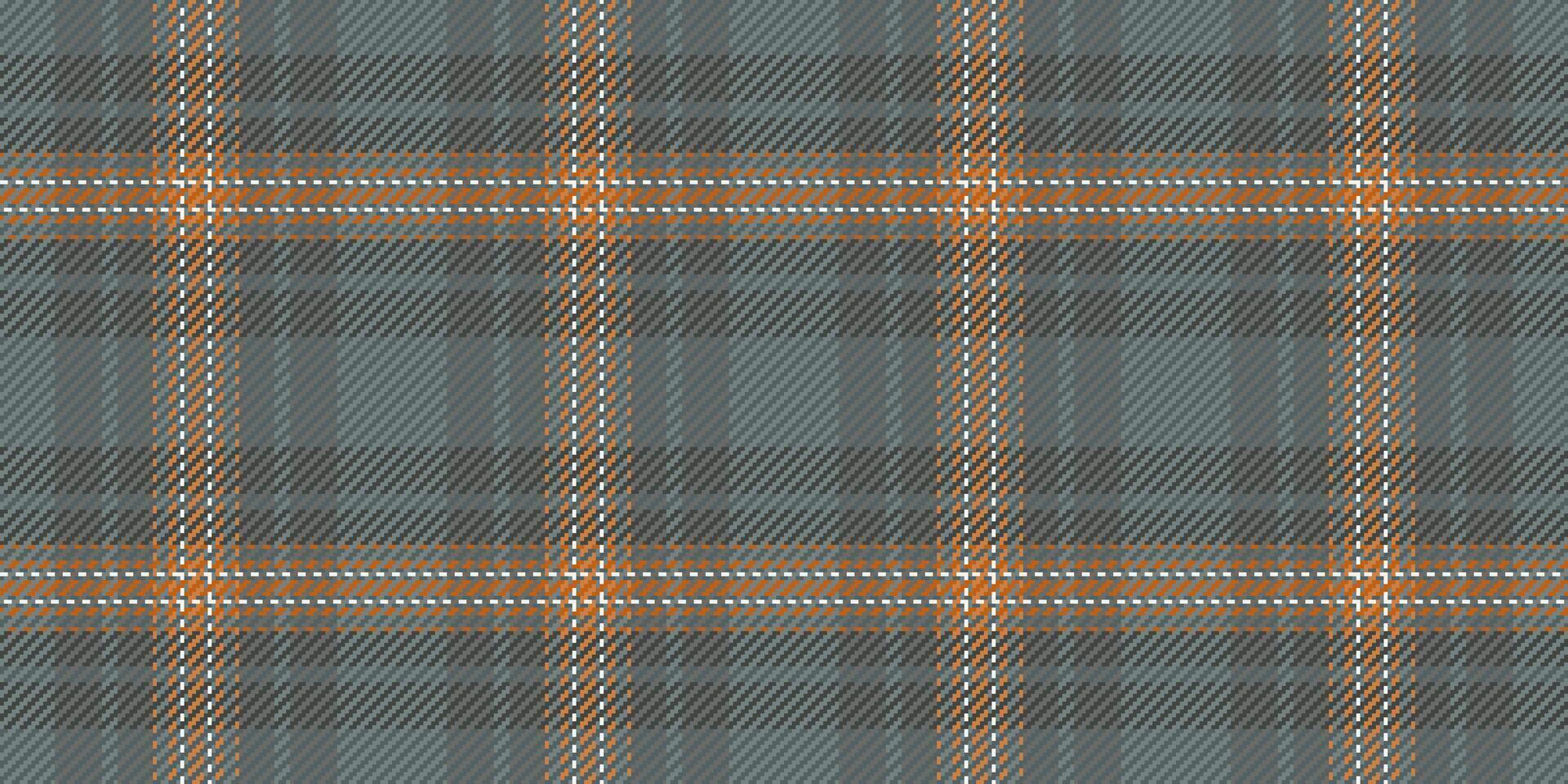 Subtle grey and orange plaid pattern. Perfect for textile design, website backgrounds, or fallthemed projects. Evokes feelings of warmth, comfort, and tradition. vector