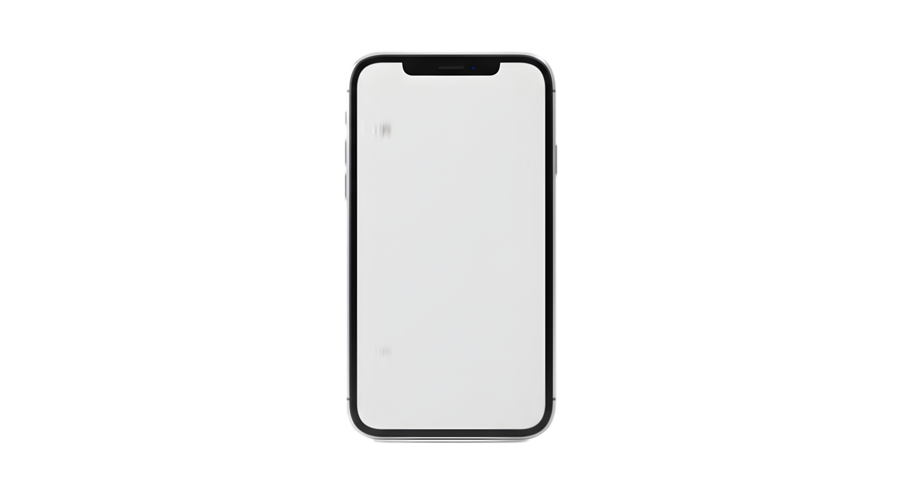 Blank Smartphone Screen Mockup for App Presentation or Website Designs png