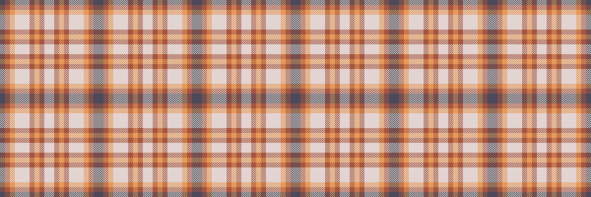 Subtle autumnal plaid pattern in muted orange and gray tones. Perfect for textile designs, website backgrounds, or fallthemed projects. This seamless texture evokes feelings of warmth and comfort. vector