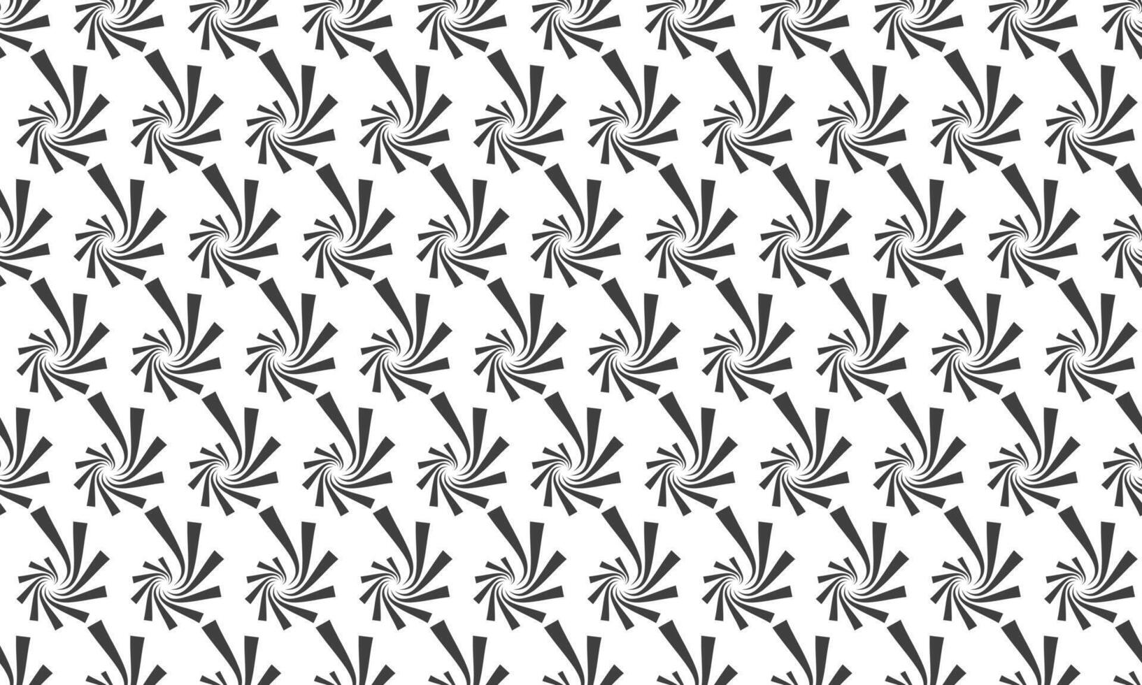 Abstract hypnotic swirl pattern. Seamless monochrome design featuring repeating geometric shapes, ideal for textile prints, website backgrounds, or modern graphic design projects. vector
