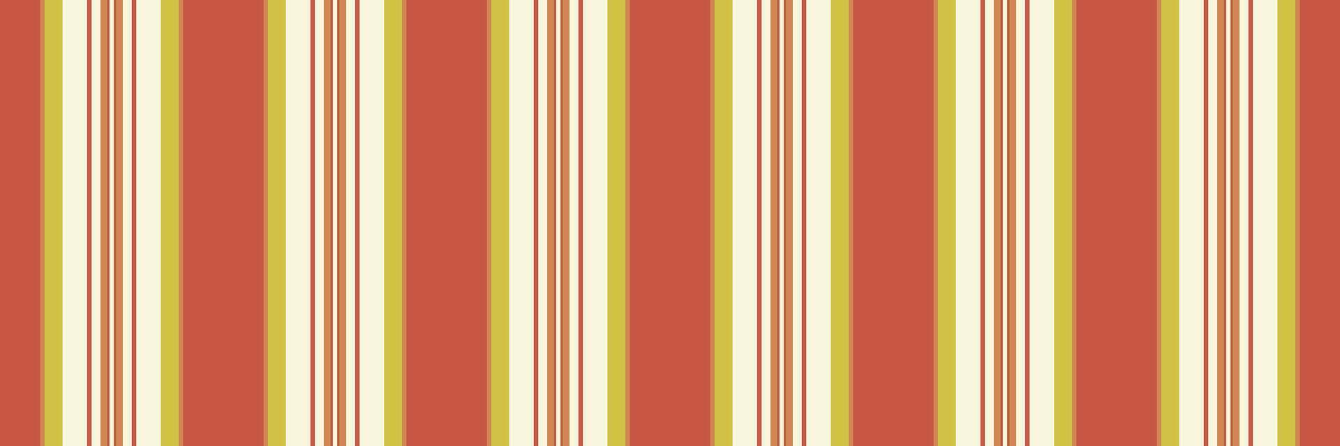 Part fabric vertical seamless, tie lines pattern. Panjabi background stripe textile texture in red and beige colors. vector