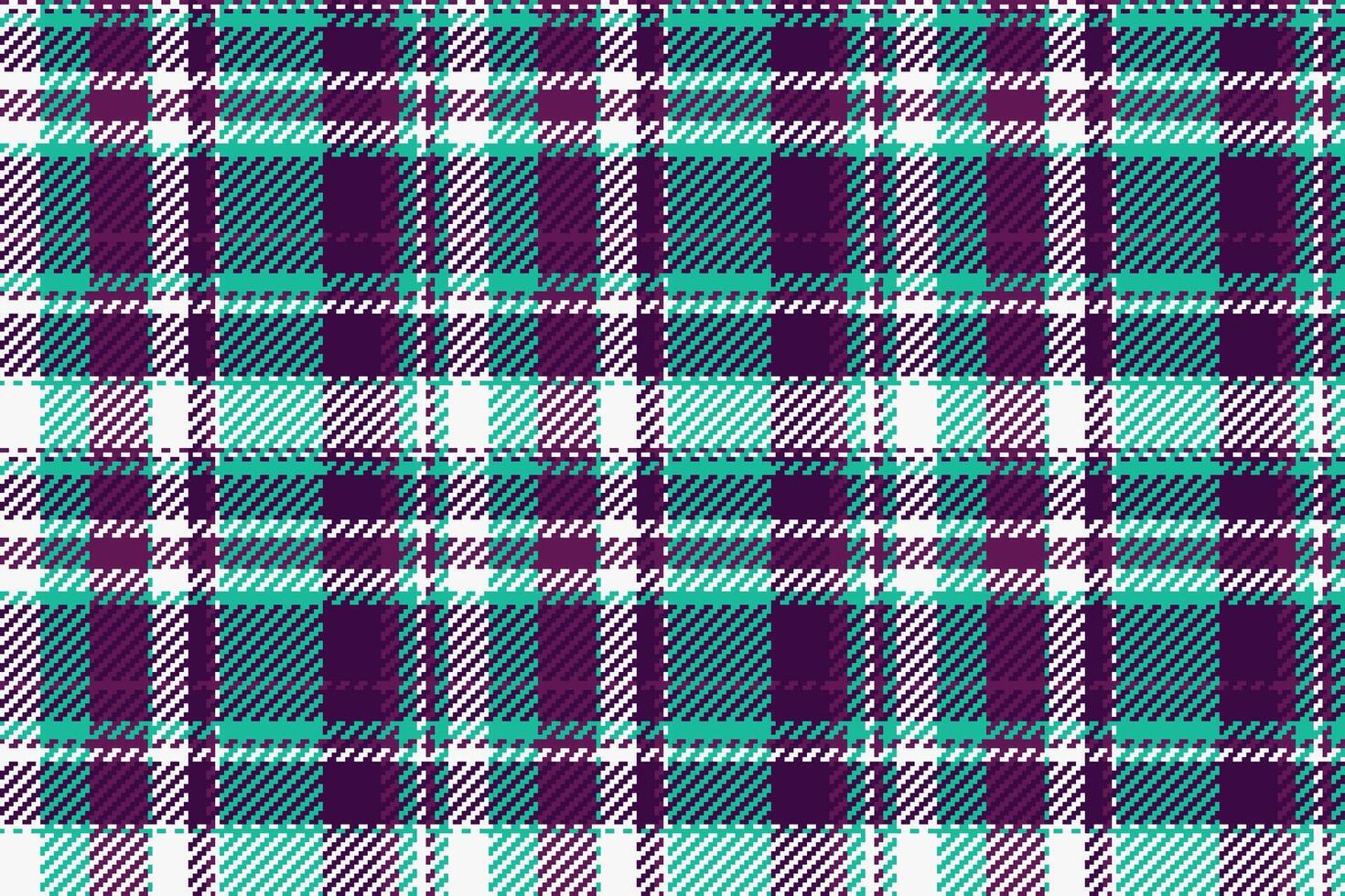 Coloured fabric seamless texture, harmony textile plaid . India background tartan pattern check in dark and teal colors. vector