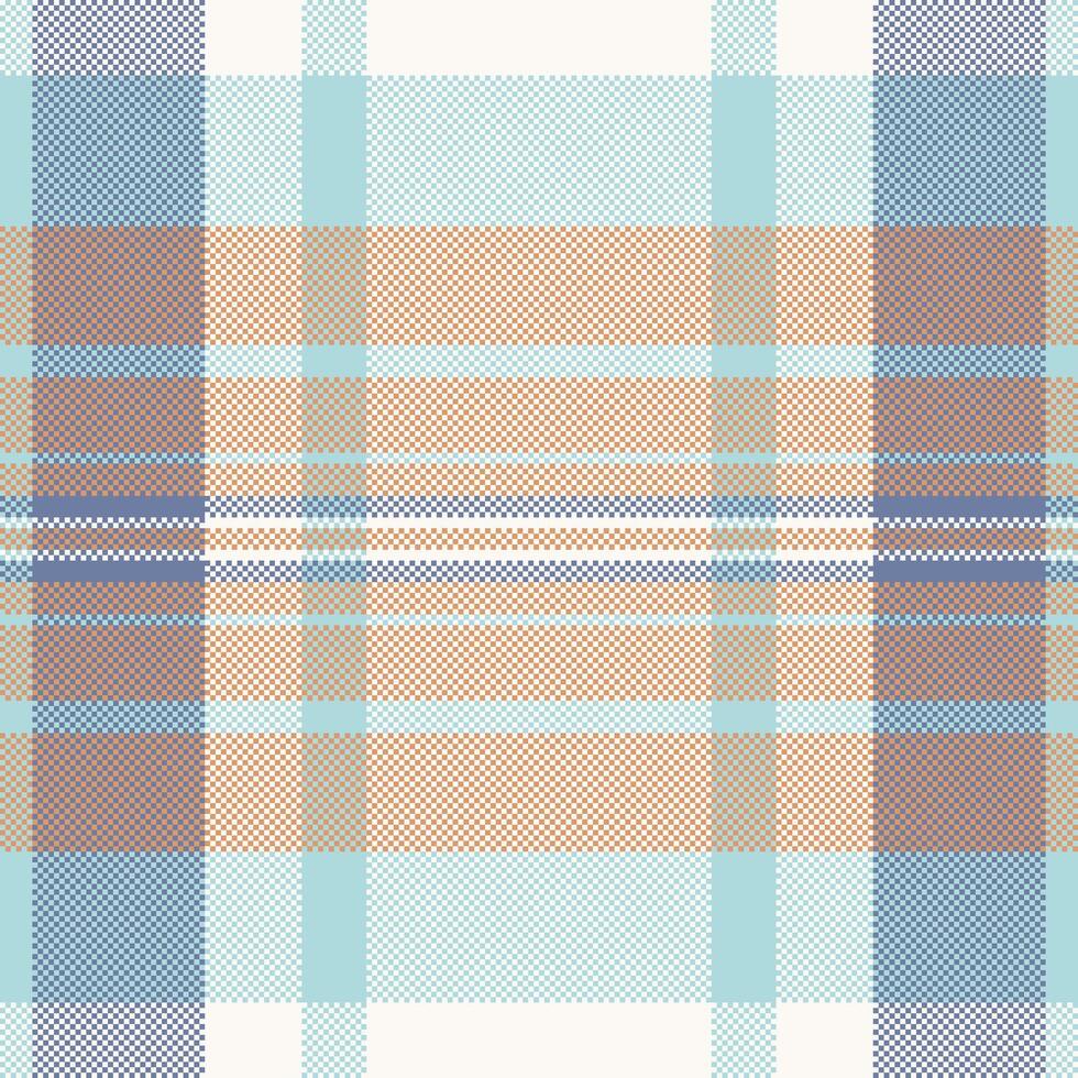 Delicate plaid pattern with pastel hues. Muted, textured design evokes calm and tradition. Ideal for backgrounds, textiles, or adding a classic touch. vector