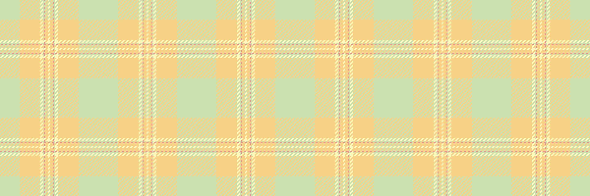 Pastel plaid pattern. Soft, calming mint green and peach tones create a gentle, seamless texture ideal for backgrounds, textiles, or website design. vector