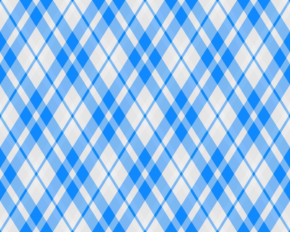 Elegant blue and white diagonal plaid pattern. Perfect for backgrounds, textiles, or packaging design. Clean, crisp lines create a fresh, modern feel. vector