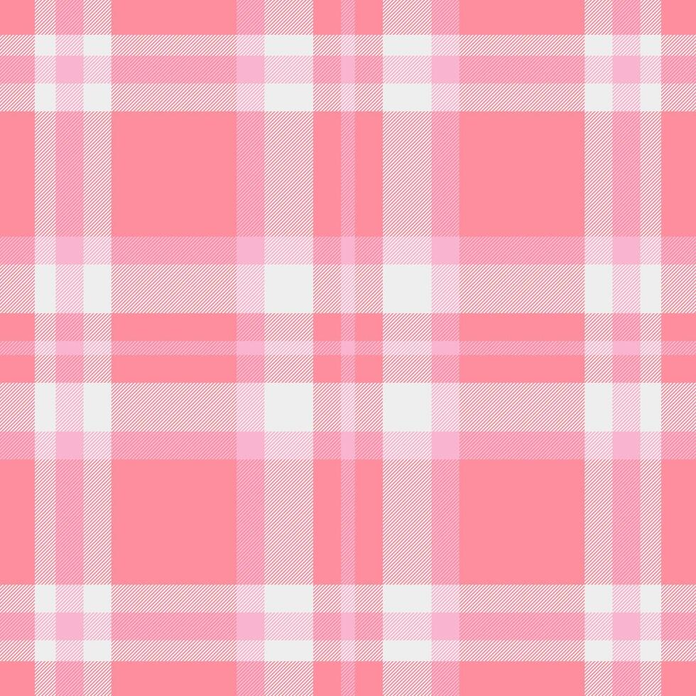 Delicate pink and white plaid pattern. Perfect for textile design, fashion, websites, or scrapbooking projects. A charming, soft aesthetic evokes feelings of warmth and femininity. vector